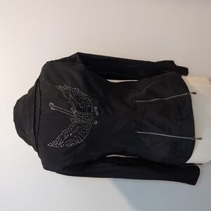 In Love By Carling Black Asymetrical Biker Style Blazer